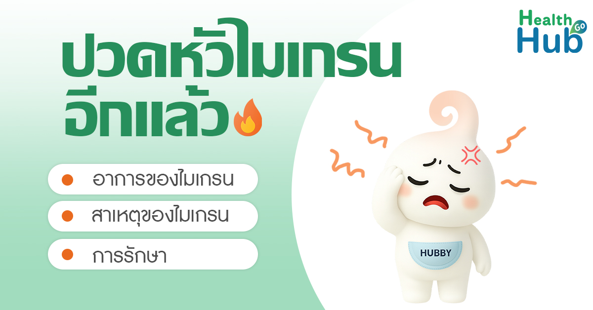 รูปภาพประกอบเกี่ยวกับปวดหัวไมเกรน